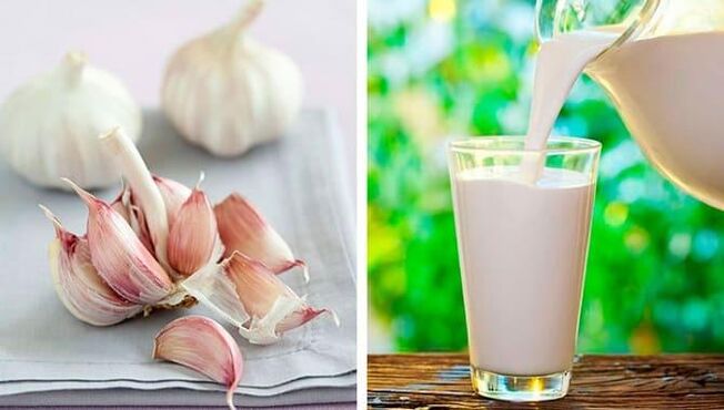 garlic and milk for deworming