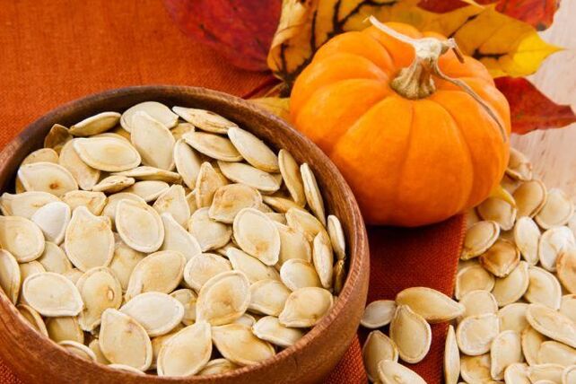 Pumpkin seeds will safely remove worms from the body