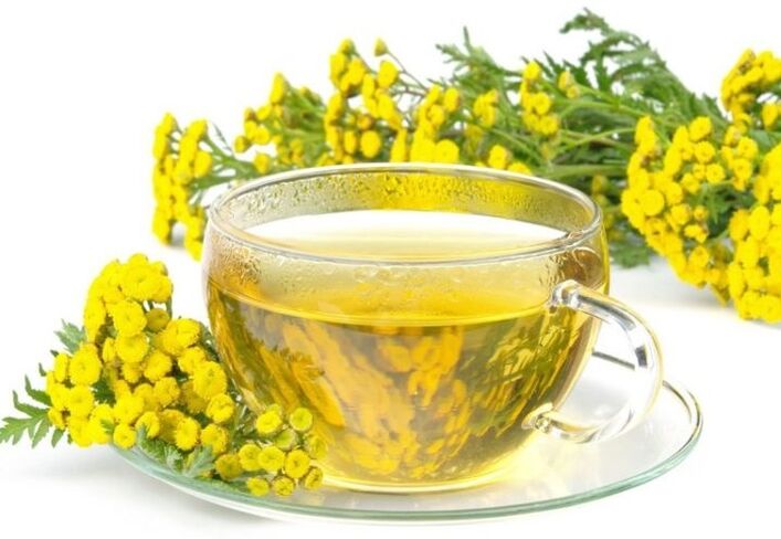 Tansy decoction treats parasites in the body