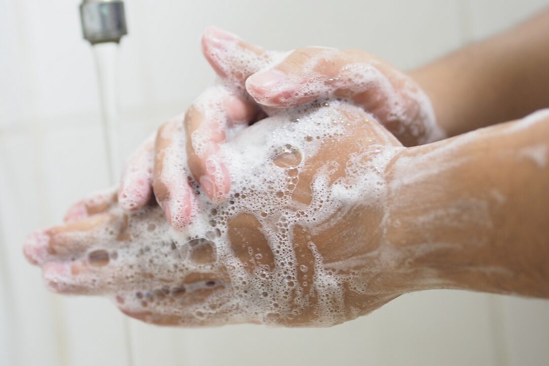 Wash your hands with soap to prevent parasitic infections