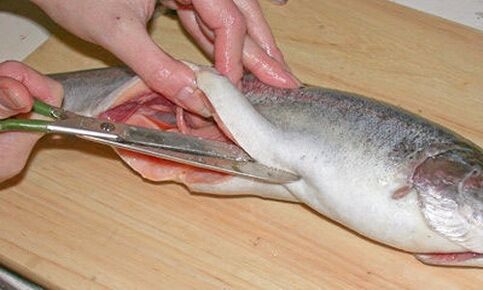 Cutting fish carefully on a personal cutting board will protect against parasitic infection