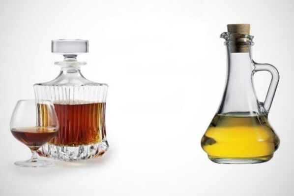 Cognac and castor oil to remove parasites from the body